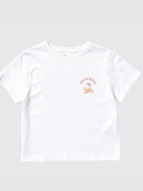 Women’s Uniqlo Hello Kitty White cropped t shirt size medium